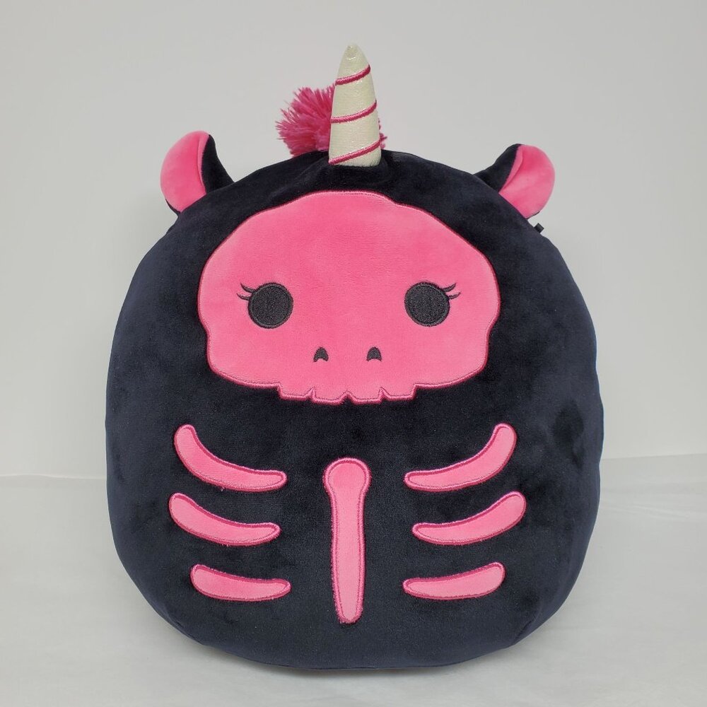 Kellytoy Squishmallows Pink Skeleton Unicorn Plush 12" Soft & Cuddly Stuffed Toy